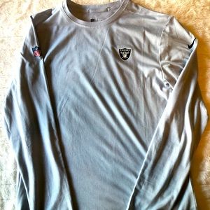 Nike Raiders Dri-Fit Sideline Shirt Long Sleeve Size Medium